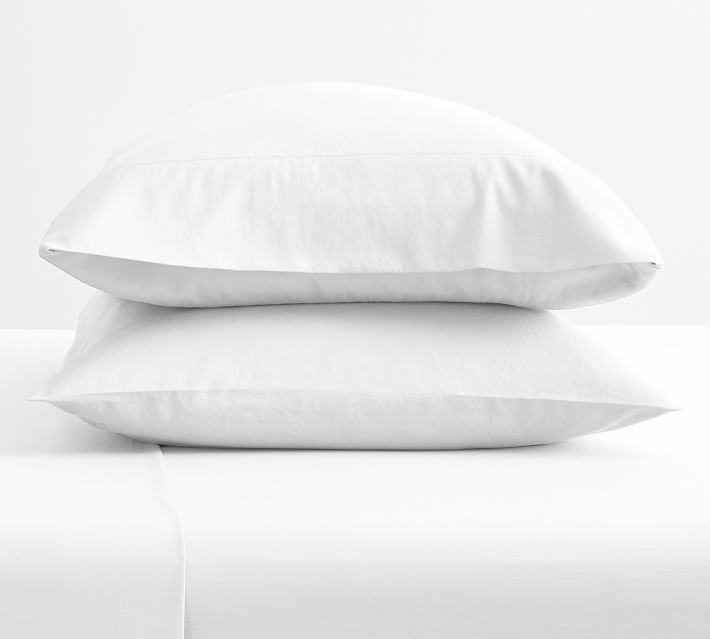 Dream Brushed Organic Cotton Pillowcases - Set of 2 | Pottery Barn (US)