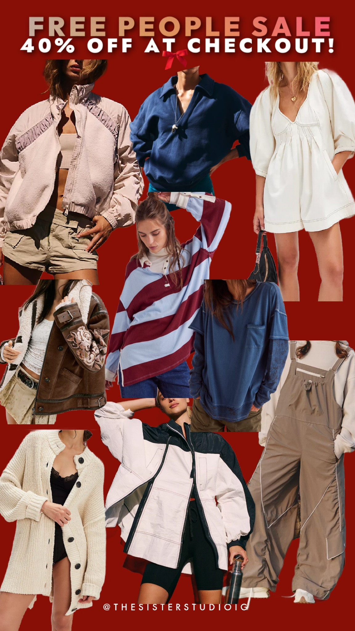 FREE PEOPLE sale!! 40% OFF at checkout!🎁🔥



#LTKSaleAlert #LTKGiftGuide #LTKCyberWeek