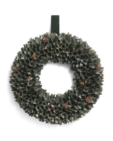 Wood Curl Wreath | TJ Maxx