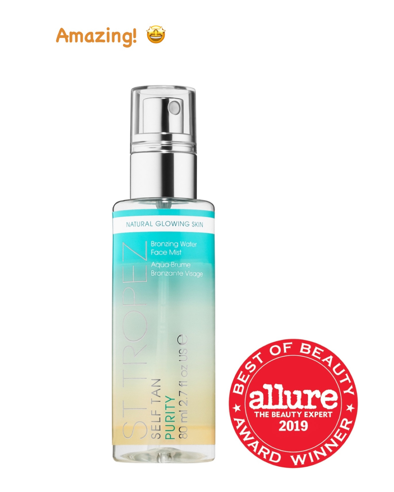 Self Tan Purity Bronzing Water Face Mist. 

An ultra-lightweight mist 100 percent natural tanning agents.
Solutions for:
- Uneven Skin tone
- Dullness
- Dryness
If you want to know more...
Achieve a natural-looking golden tan that lasts for days with just one application using new tropically scented, hydrating, and weightless Self Tan Purity Bronzing Water Face Mist. This ultra-lightweight transparent mist is infused with 100 percent natural tanning agents, as well as hibiscus extract for its antioxidant properties and uplifting fresh green mandarin water for a new refreshing and uplifting tropical fragrance and no telltale self-tan smell. Simply spritz under or over makeup; there's no need to rinse off. The formula subtly develops over four to eight hours into a natural, streak-free golden tan that will last for days. Apply evenly over the neck and décolletage for a flawless glow.



Fall Outfits
Halloween
Fall Wedding Guest
Jeans
Fall Decor
Family Photos
Boots
Maternity
Coffee Table
Halloween decor 

#LTKGiftGuide #LTKbeauty #LTKHalloween