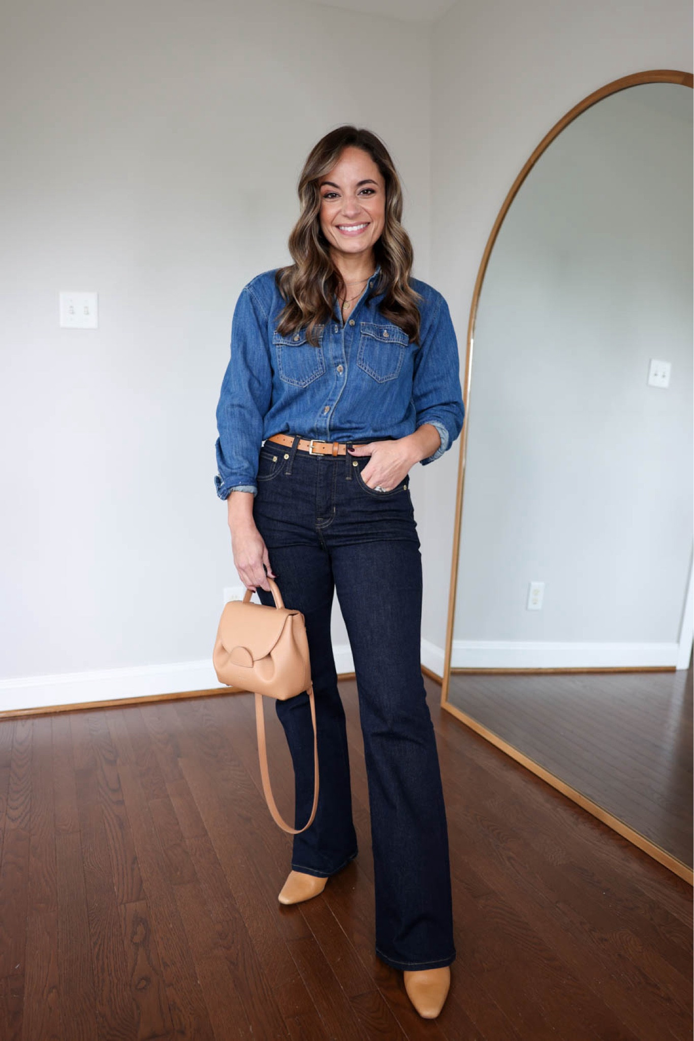 2024 fall casual capsule series: bootcut jeans 

Denim shirt (j.crew): petite xxs 
Bootcut jeans (j.crew): petite 24 
Unable to link tan bag, it’s from
Polene, the un nano 



My measurements for reference: 4’10” 105lbs bust, waist, hips 32”, 24”, 35” size 5 shoe. 25” inseam measurement to my ankle bone.


#LTKSeasonal