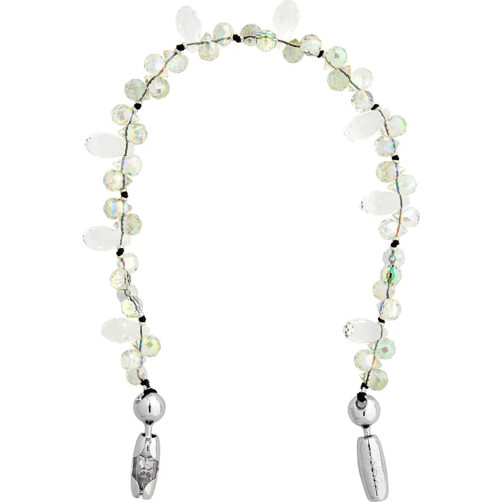 ossa Faceted Crystal Beaded Wrist Strap for iPhone Case at Nordstrom | Nordstrom