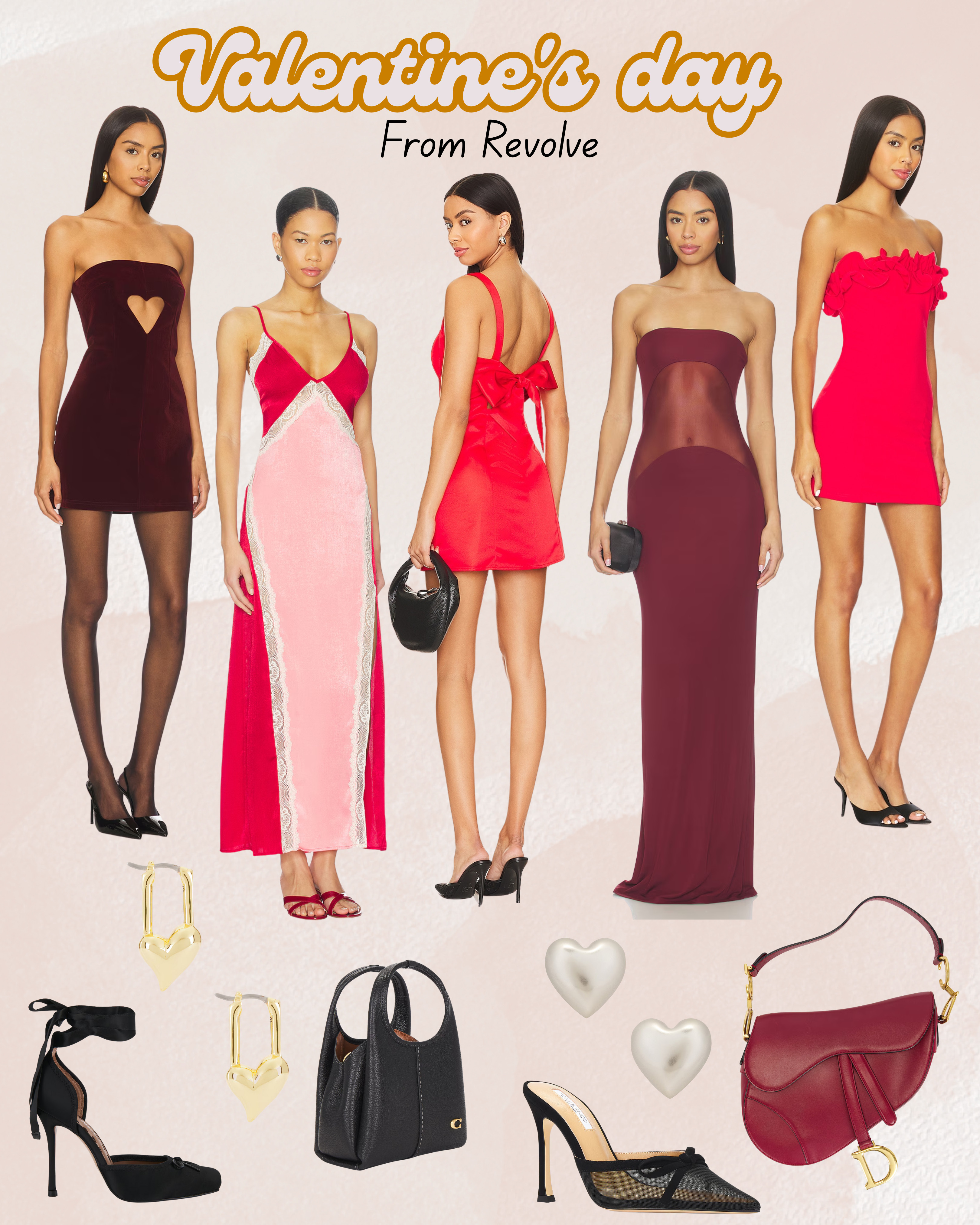 Are you looking for the perfect Valentine's Day date night outfit idea?....Check out Revolve.  There are so many cute options.....long dresses, short dresses, accessories, purses, and jewelry.  A one stop shop for your entire look.  

 

#LTKootd #LTKValentine #LTKSeasonal