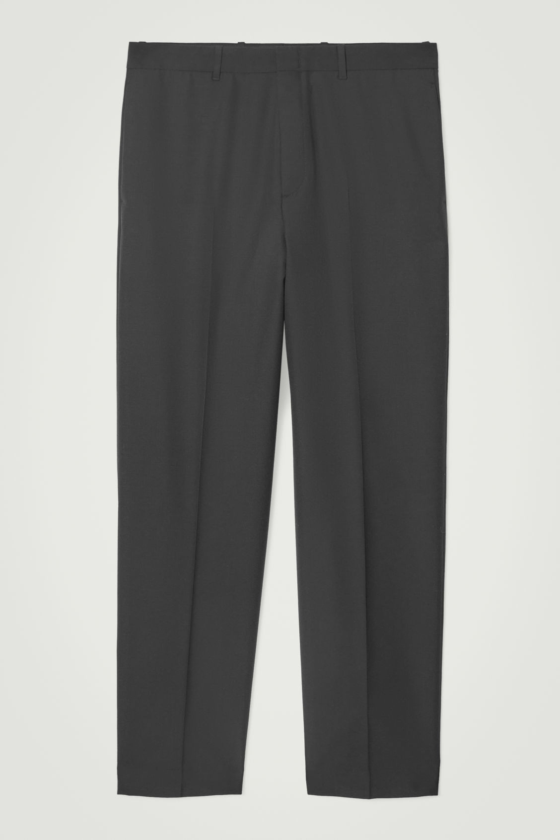 RELAXED WOOL-HOPSACK STRAIGHT-LEG PANTS | COS (US)
