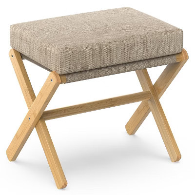 Foldable Vanity Stool - Brown | Target