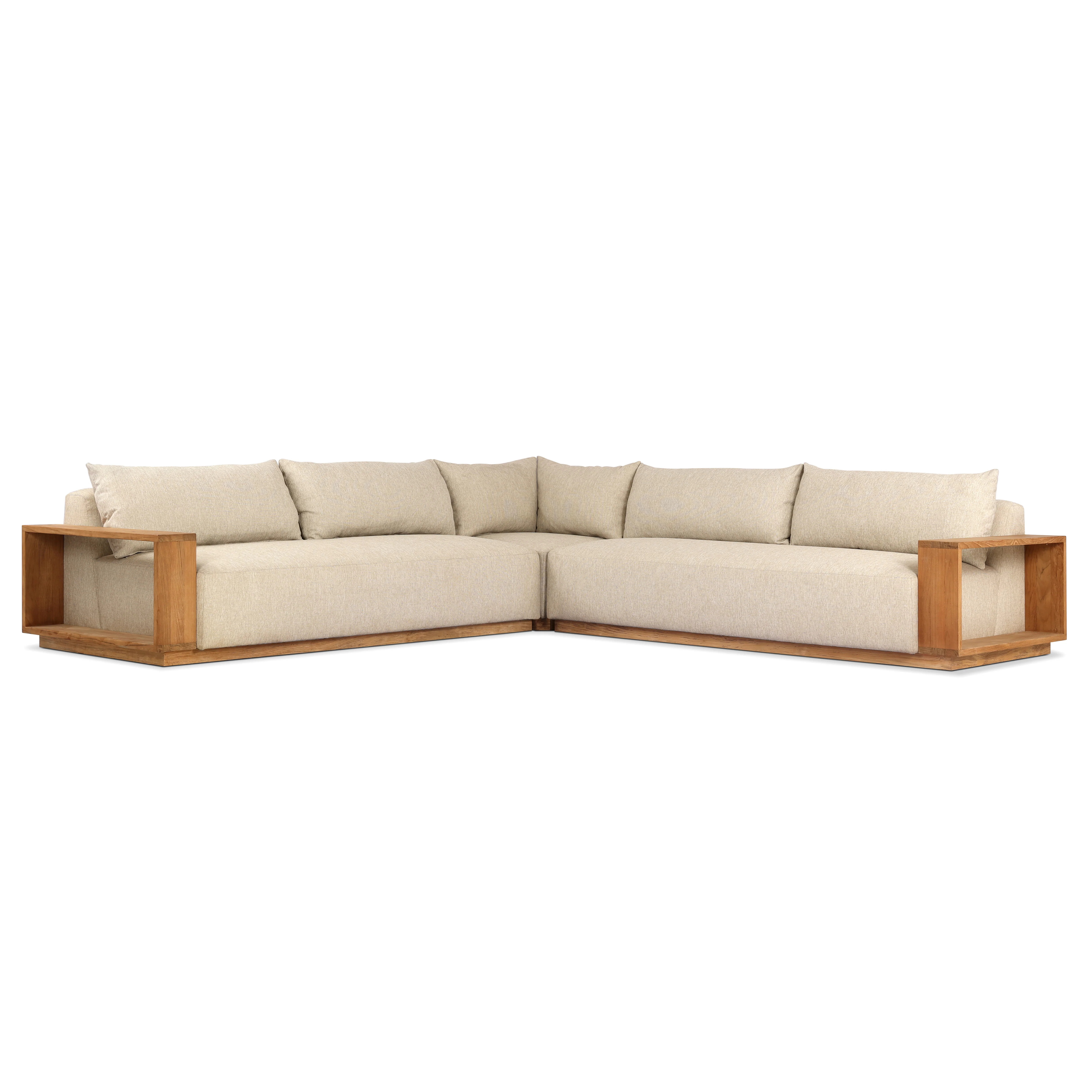 Augustine Outdoor Three-Piece Sectional | Magnolia