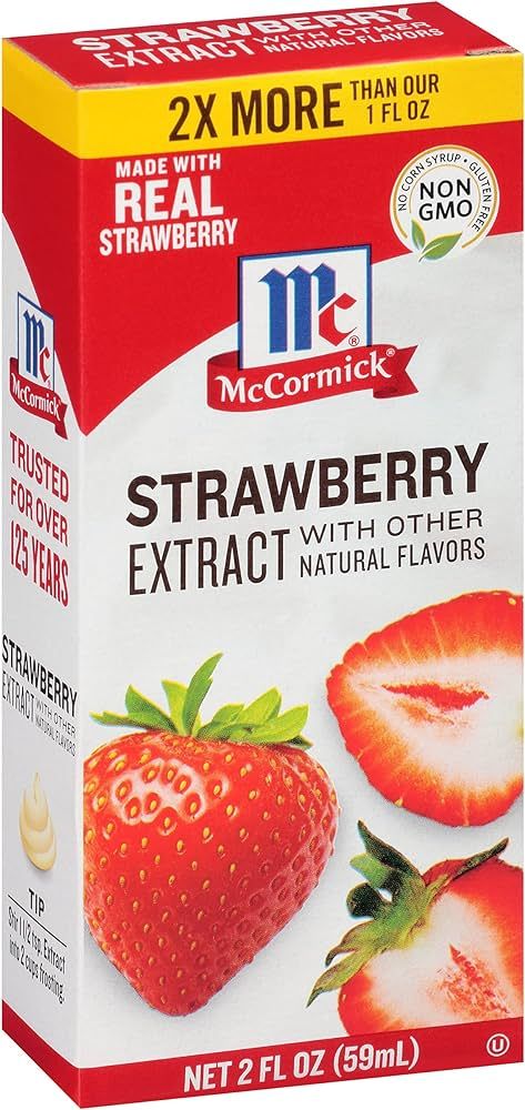 McCormick Strawberry Extract with Other Natural Flavors, 2 fl oz | Amazon (US)