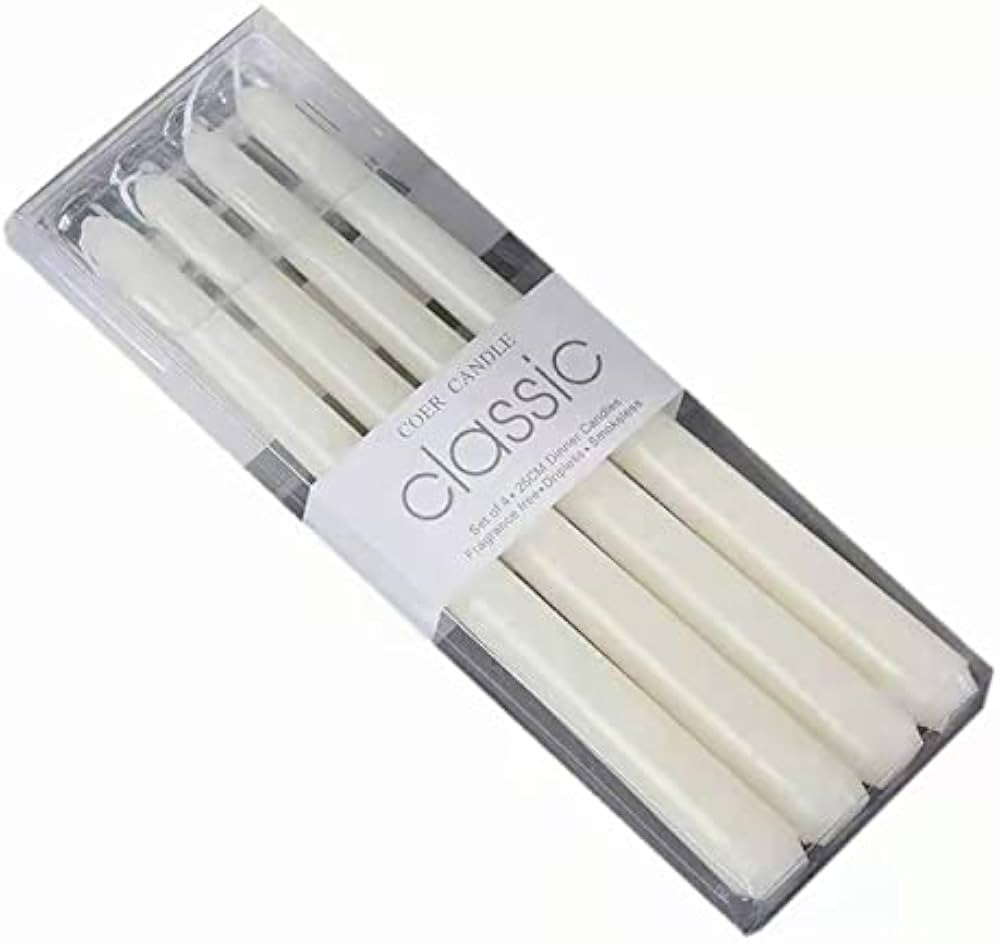 Taper Candles,10 Inch Taper Candles,Set of 4 Candles for Wedding, Parties ,Home Decor and Special... | Amazon (US)