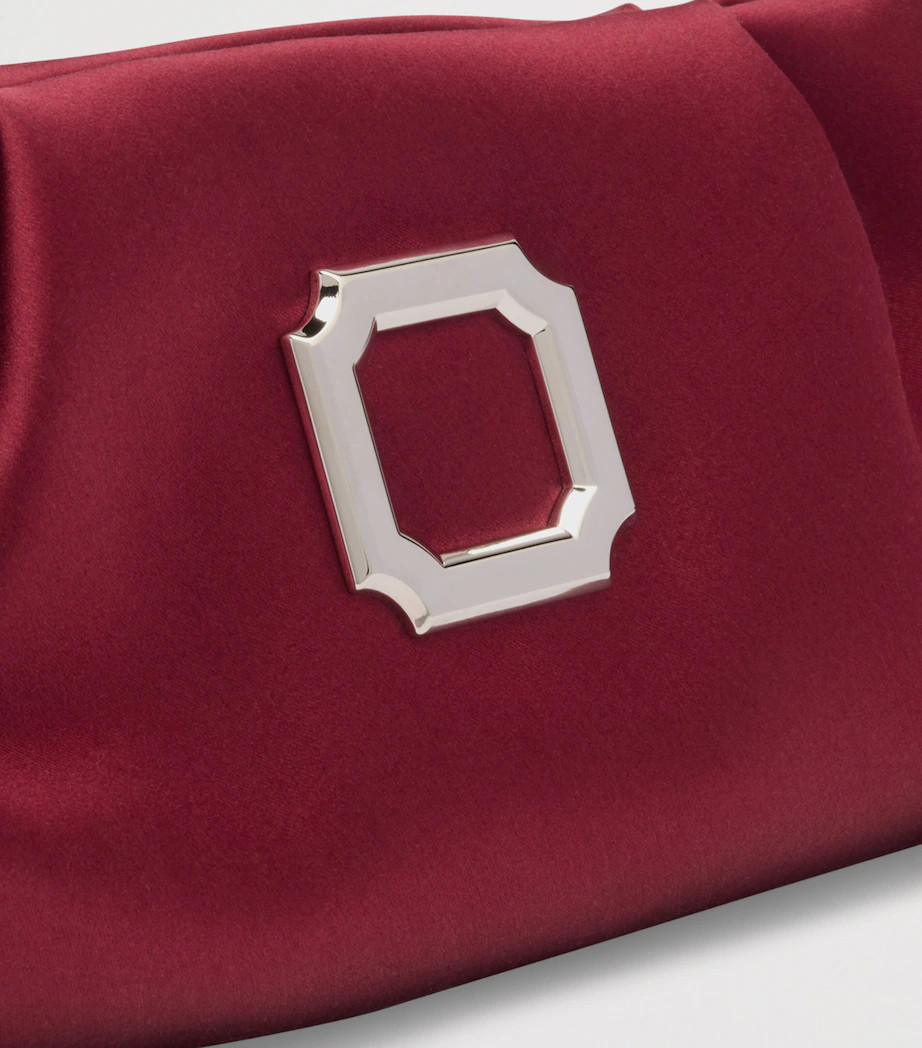 Satin Vittoria Soft Clutch Bag | Harrods UK