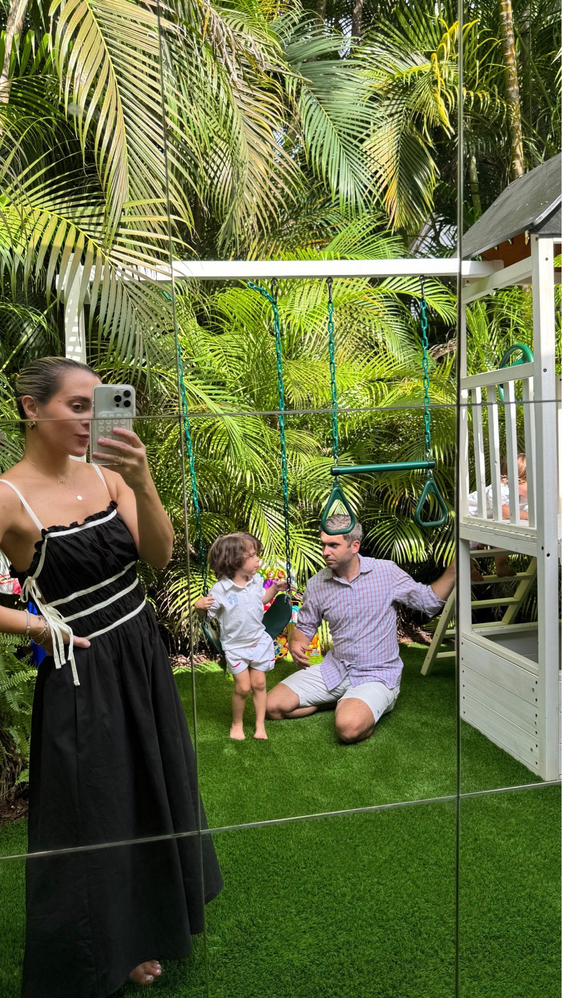 Enjoying the boys new white playground! 

How cute is this toddler white playground. Love that it’s white and you can swap out the handle bars for another swing. 

Aesthetic white playground. 

Also linking my black and white Amazon dress that’s perfect for European summer, running errands, date night, or your next vacation. 



#LTKFamily #LTKKids #LTKFindsUnder100