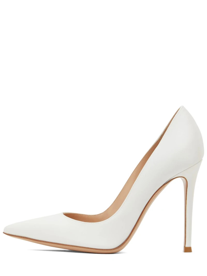 105mm Gianvito satin pumps | Luisaviaroma