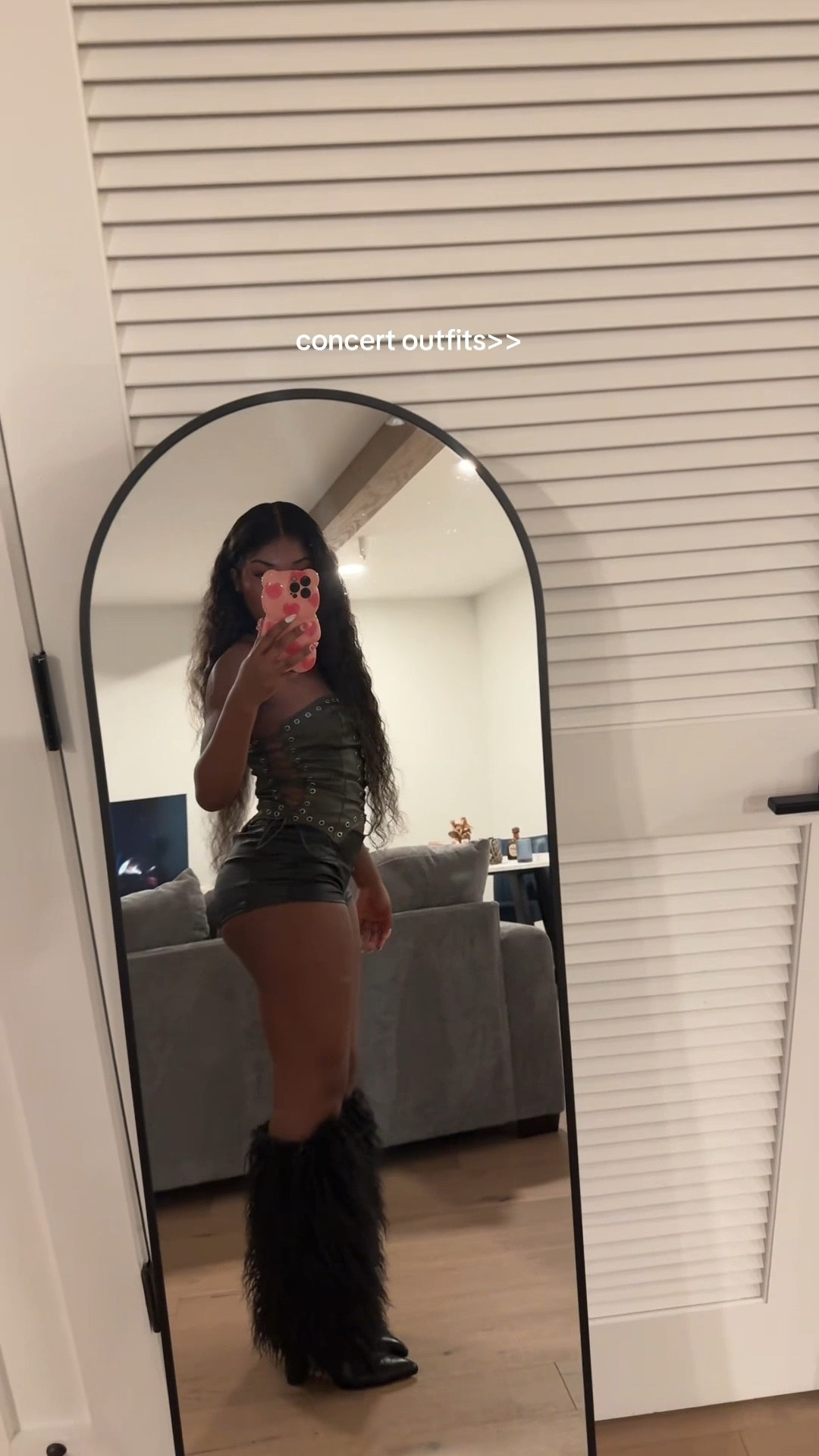Simple concert outfit inspo for the girls who want to make a mark! #concertoutfit #baddieoutfit #outfitideas #leathershorts  #fashion

#LTKFindsUnder50 #LTKPetite #LTKSeasonal