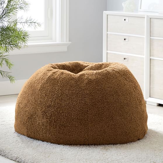 Teddy Bear Faux-Fur Bean Bag Chair | Pottery Barn Teen