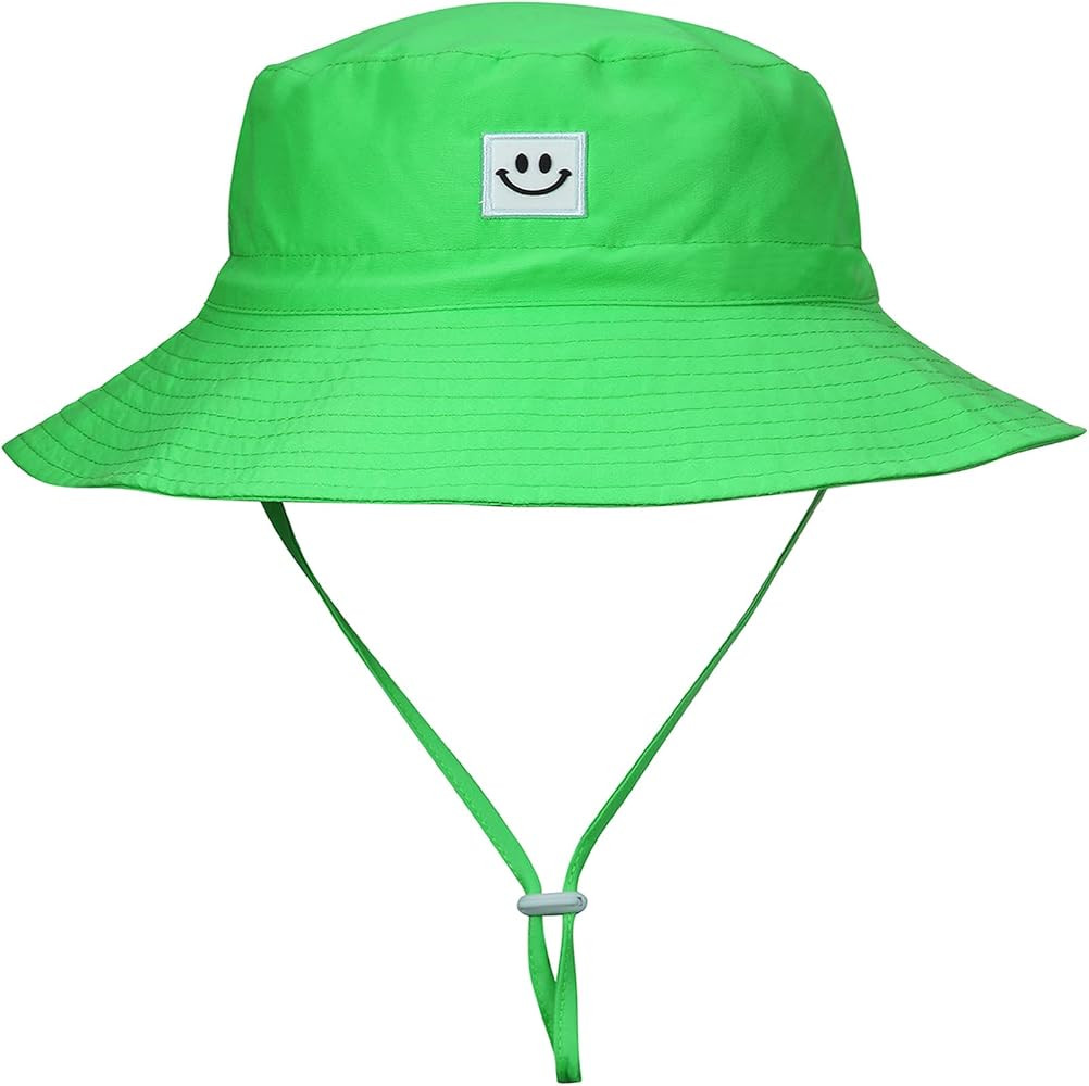 Baby Sun Hat Smile Face UPF 50+ Toddler Bucket Hat for Boys Girls 0-7 Years | Amazon (US)