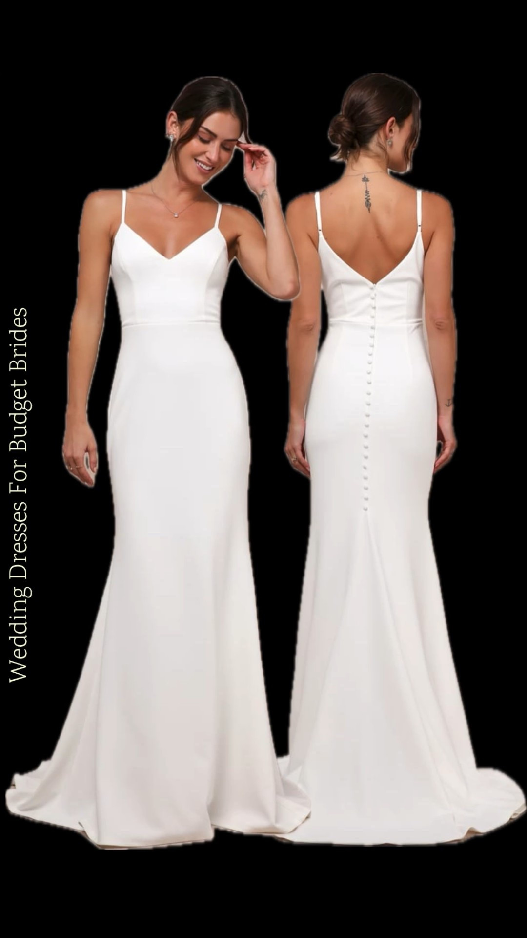 Simple wedding dress at Lulus under $150.

#LTKSeasonal #LTKWedding #LTKStyleTip