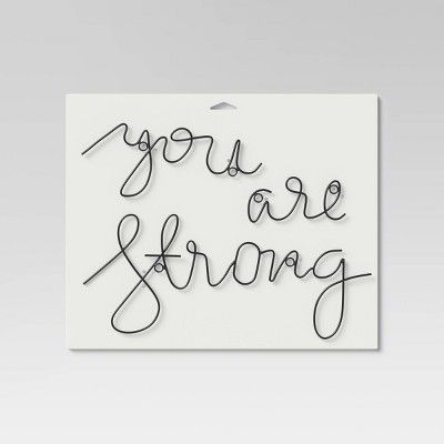 'You Are Strong' Wall Decal Black - Project 62™ | Target