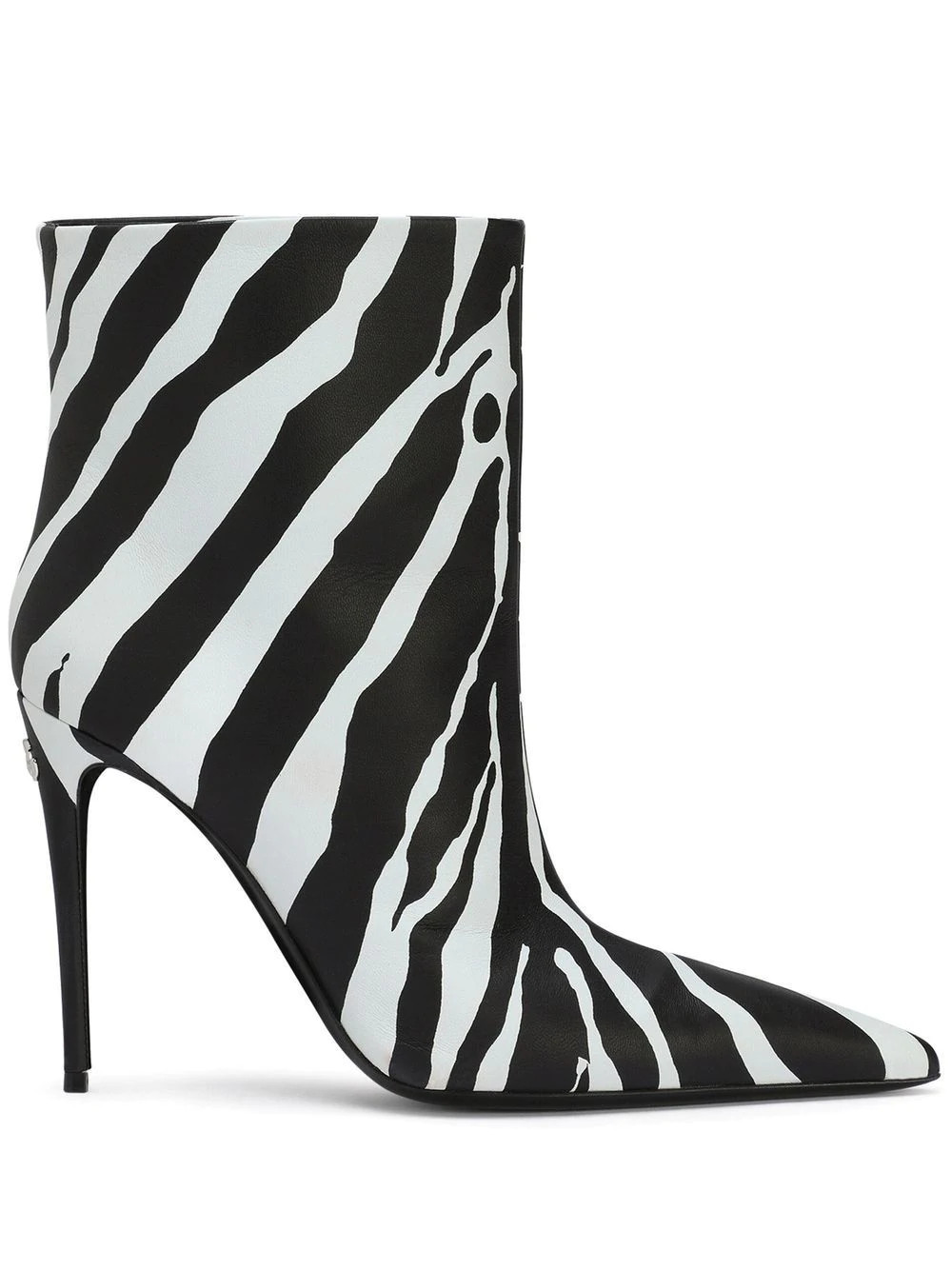 Dolce & Gabbana zebra-print ankle boots - Black | Farfetch Global