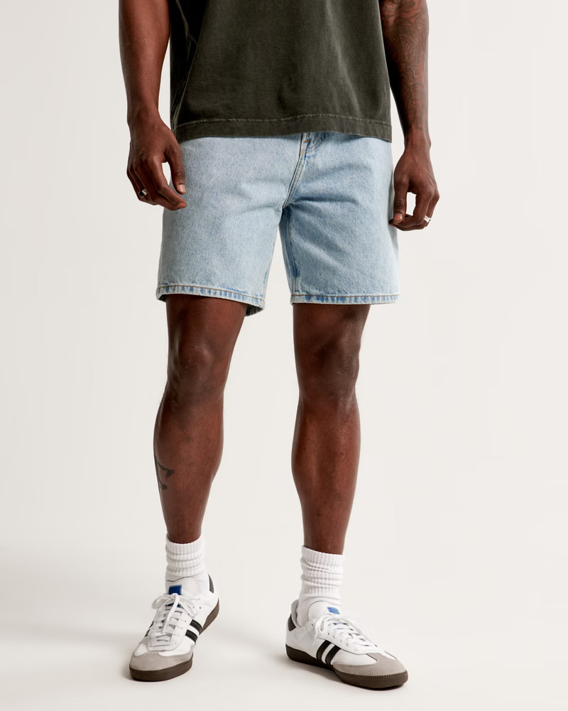 Loose Denim Short | Abercrombie & Fitch (US)