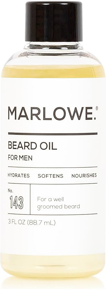 MARLOWE. No. 143 Beard Oil 3 oz, Conditioning Beard Oil for Men, Softer & Fuller Beard Care, 100%... | Amazon (US)