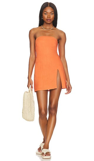 Serena Mini Dress in Orange | Revolve Clothing (Global)