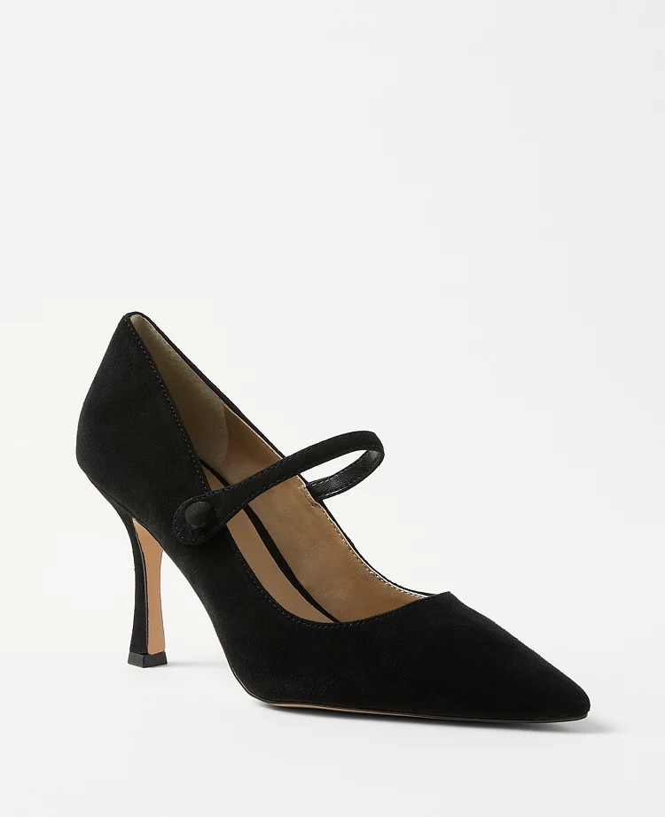 Suede Mary Jane Pumps | Ann Taylor (US)