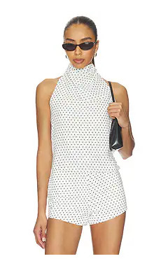 Nakedvice The Mya Spot Top in White & Black from Revolve.com | Revolve Clothing (Global)