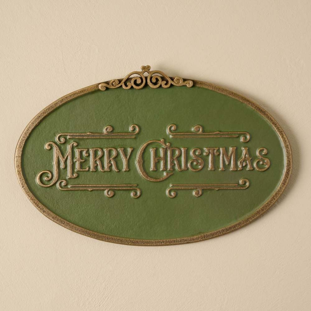 Merry Christmas Metal Wall Sign | Magnolia