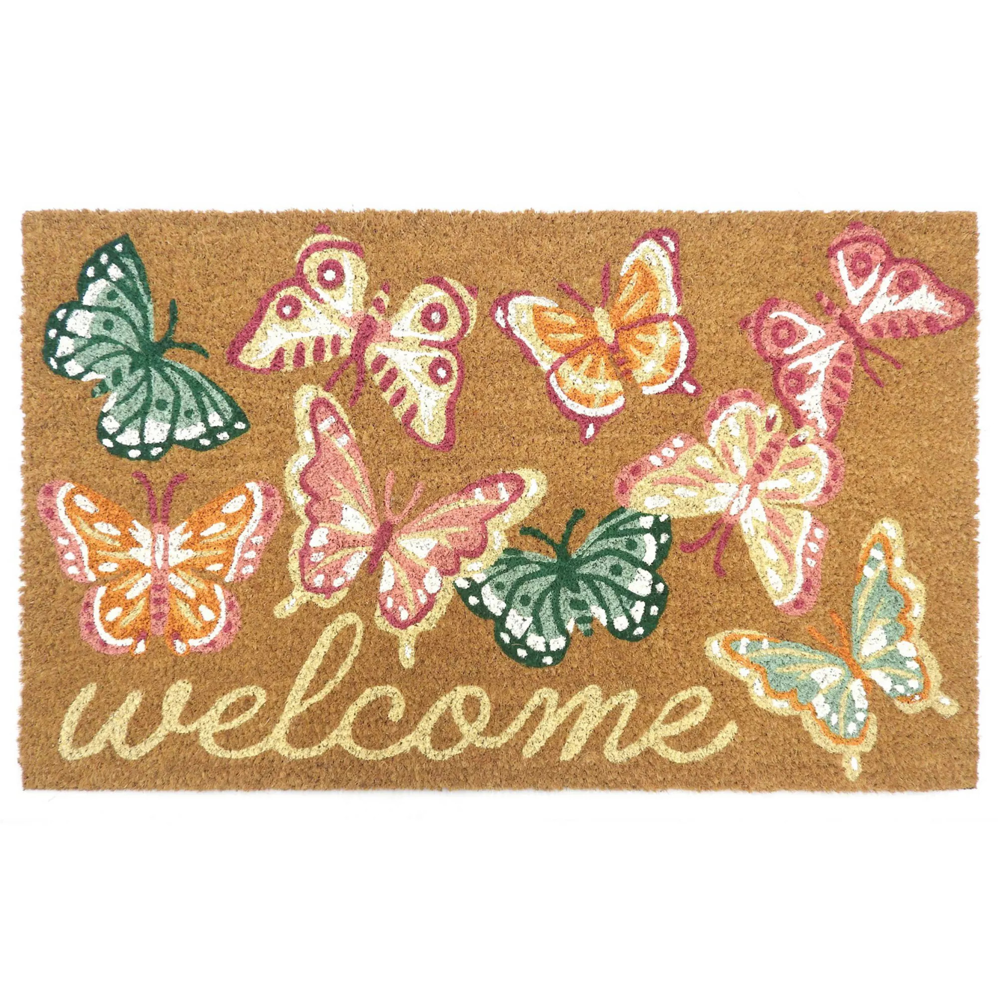 Celebrate Together™ Spring Multi Butterfly Coir Doormat | Kohl's