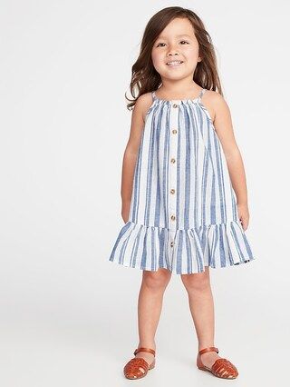 Patterned Button-Front Tiered-Hem Sundress for Toddler Girls | Old Navy US