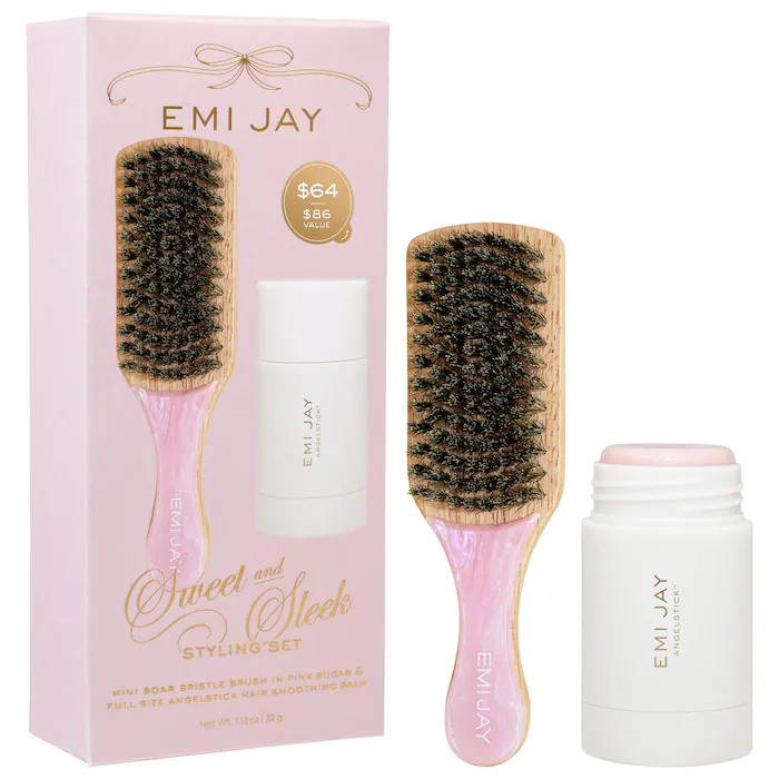 Sweet and Sleek Styling Gift Set with Angelstick™ and Mini Boar Bristle Brush - Emi Jay | S... | Sephora (US)