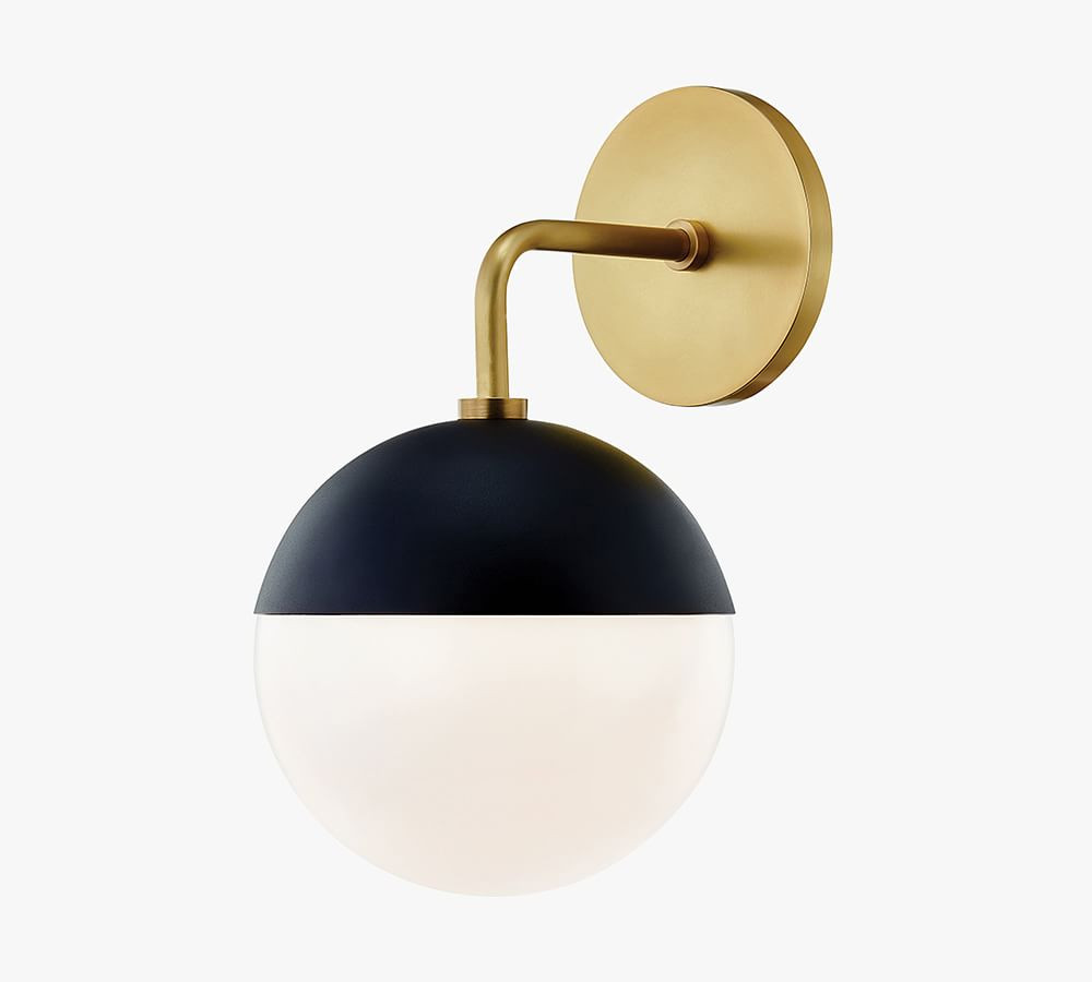 Dixie Round Glass Sconce | Pottery Barn (US)