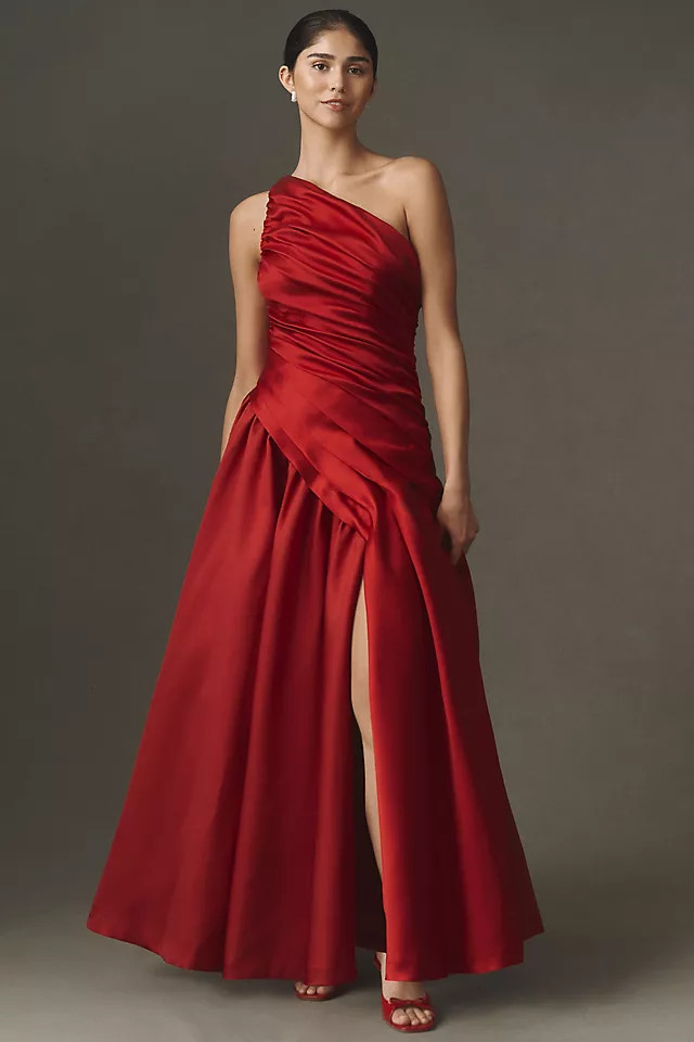 Lisa One-Shoulder Gown | Anthropologie (US)