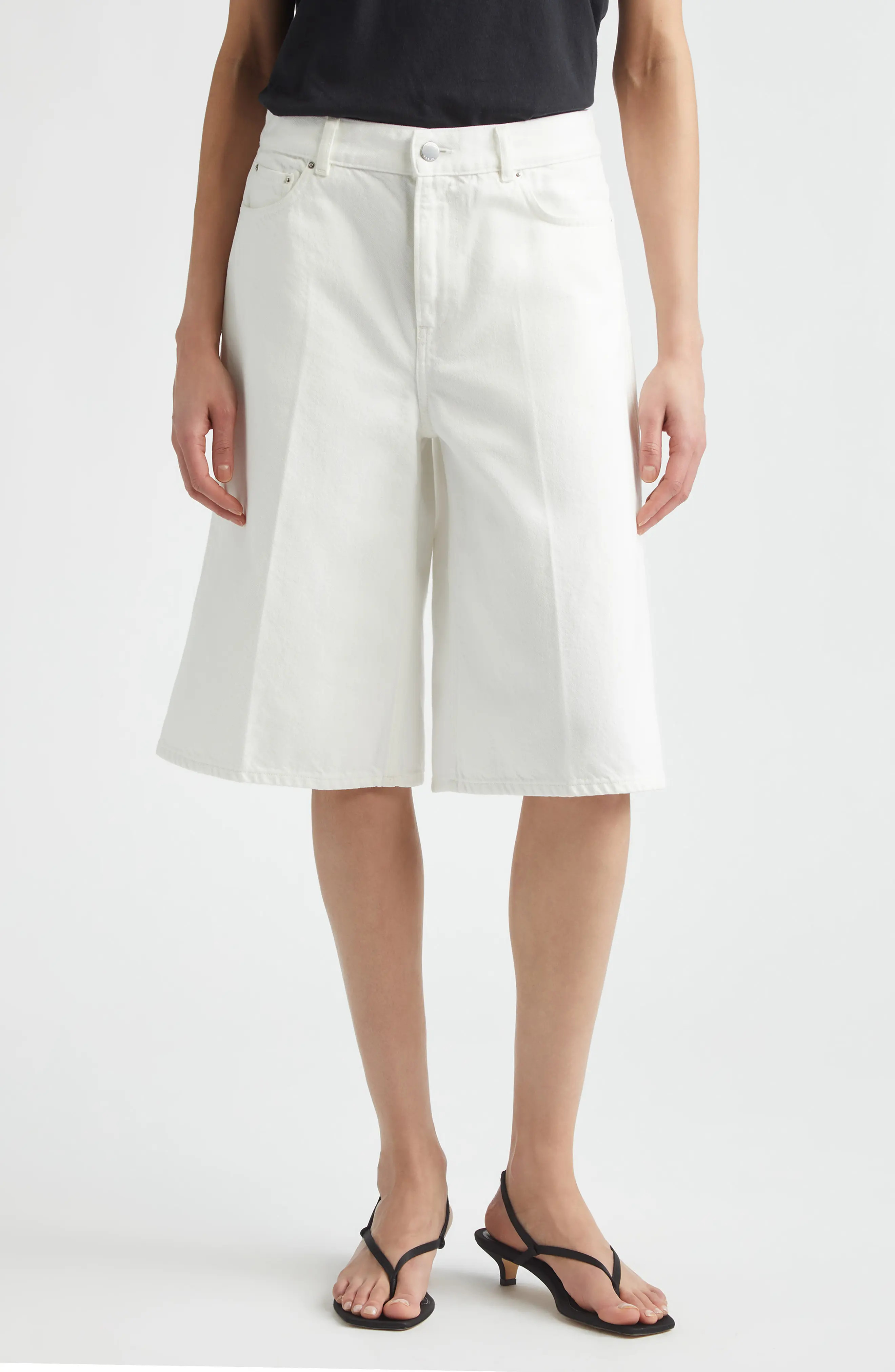 Organic Cotton Denim Bermuda Shorts (Women) | Nordstrom | Nordstrom
