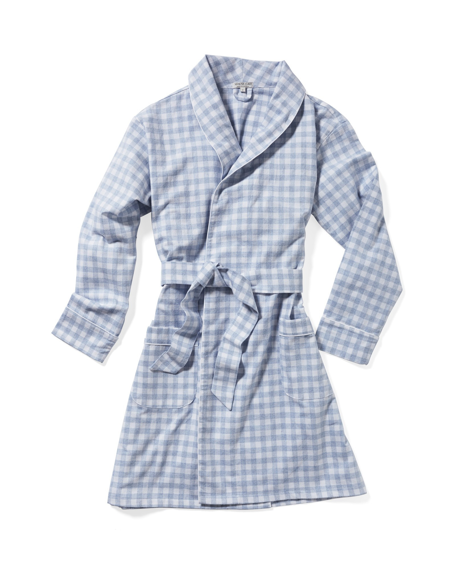 Dalton Flannel Robe | Serena and Lily