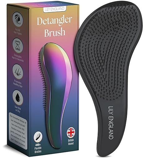 Lily England Hair Brushes for Women with Flexible Bristles - Pain-Free Detangler Brush for Curly,... | Amazon (US)
