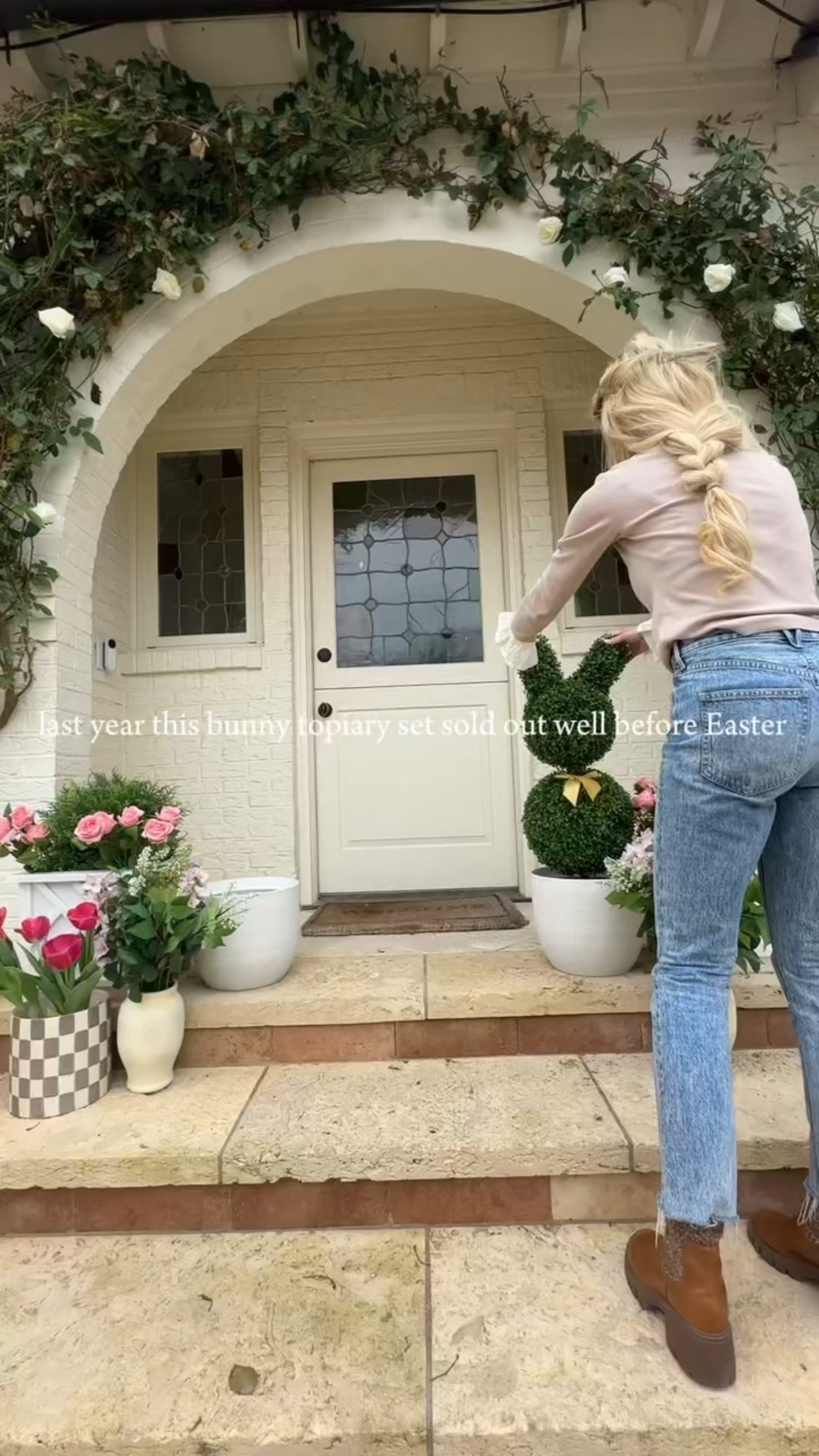 These bunny topiaries are the sweetest little welcome on our front porch …  a touch of spring charm that makes the whole entryway feel happy and inviting. It’s the small, whimsical details that bring a home to life. 🤍🌱 These always sellout! So get them quick this year ;)! 

SHOP : https://amzn.markable.ai/GbtdZd7h

#SpringPorchDecor #BunnyTopiary #HomeDetails

#LTKSeasonal #LTKSpringSale #LTKHome