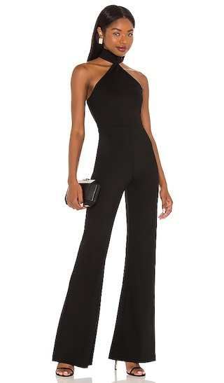 Amanda Uprichard Queens Jumpsuit in Black. - size M | Revolve Clothing (Global)