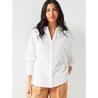 V by Very Long Sleeve Oversized Linen Shirt | Very (UK)