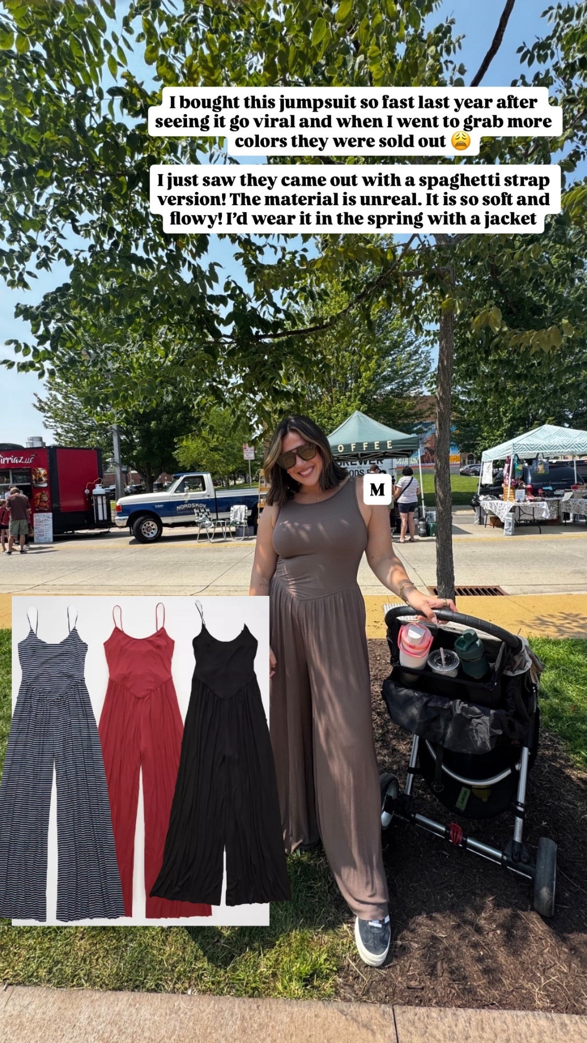 Super soft, fstretchy, and comfy jumpsuit 
I love the shape this gives me! It flows out right at the waist and has a super flattering v cut detail. The legs are wide and flowy which help give me shape.
I sized down to a medium! 
Perfect for spring or summer. I would throw on a jacket on top for the colder months and days

#LTKMidsize #LTKootd #LTKSeasonal