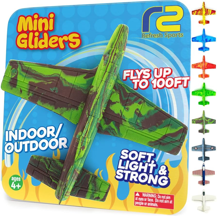 Stocking Stuffer Gifts For Boys&Girls: Foam Airplane Toy Glider Plane Styrofoam Airplanes for Kid... | Amazon (US)