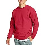 Hanes Men's EcoSmart Fleece Sweatshirt, Cotton-Blend Pullover, Crewneck Sweatshirt for Men (1 or ... | Amazon (US)