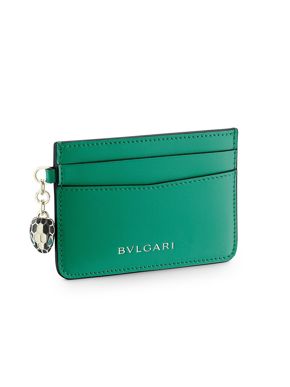 Serpenti Leather Card Holder | Saks Fifth Avenue