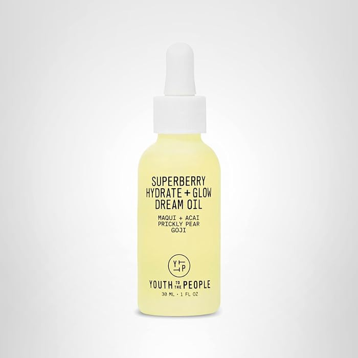 Youth To The People Superberry Hydrating Face Oil for Dry, Glowing Skin - Fast Absorbing Facial Oil & Makeup Primer Made with Prickly Pear, Acai Berry & Jojoba Oil - Clean, Vegan Skincare (1oz) | Amazon (US)