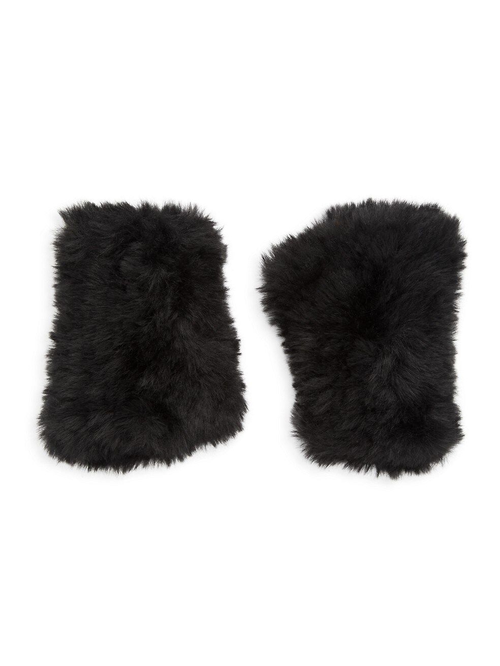 Surell Faux Fur Stretch Knit Fingerless Texting Mittens | Saks Fifth Avenue