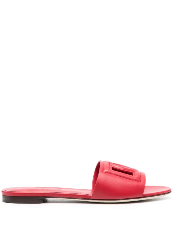 DG Logo leather slides | Farfetch Global