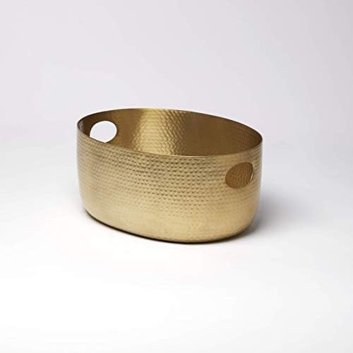 American Metalcraft Gold Hammered Aluminum Beverage Tub - 512-Ounce Capacity, Elegant Party Servi... | Amazon (US)