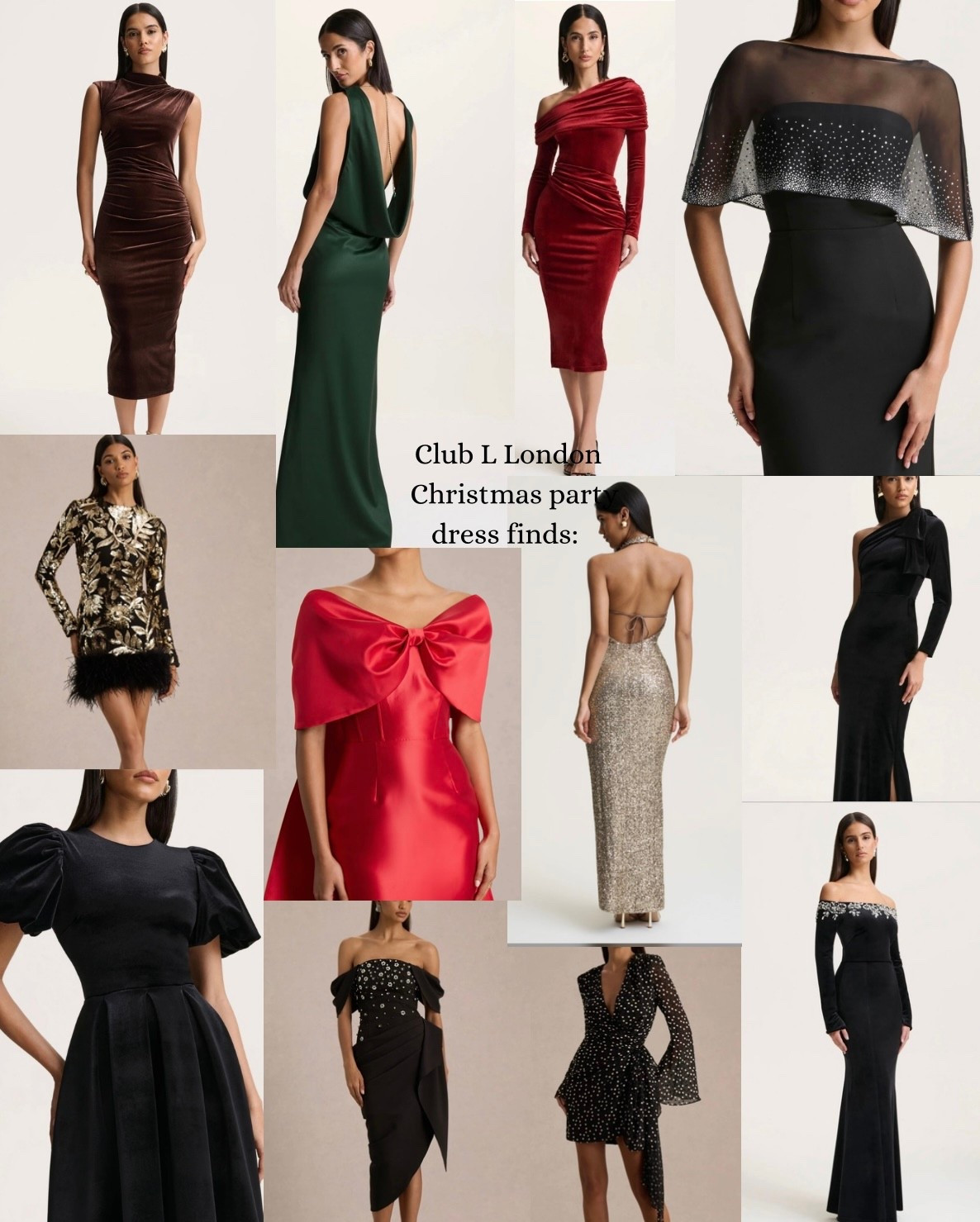 A collection of Christmas party dresses from Club L London. Use code BLACKFRIDAY20 for 20%off 

#LTKCyberWeek 

#LTKpartywear #LTKdresses