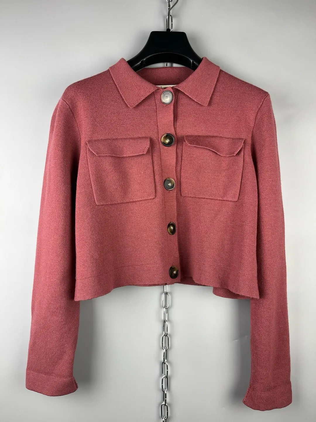 Sezane Paris Womens Merino Wool Knit Cropped Button Blazer Jacket Sz XS - Etsy | Etsy (DACH)