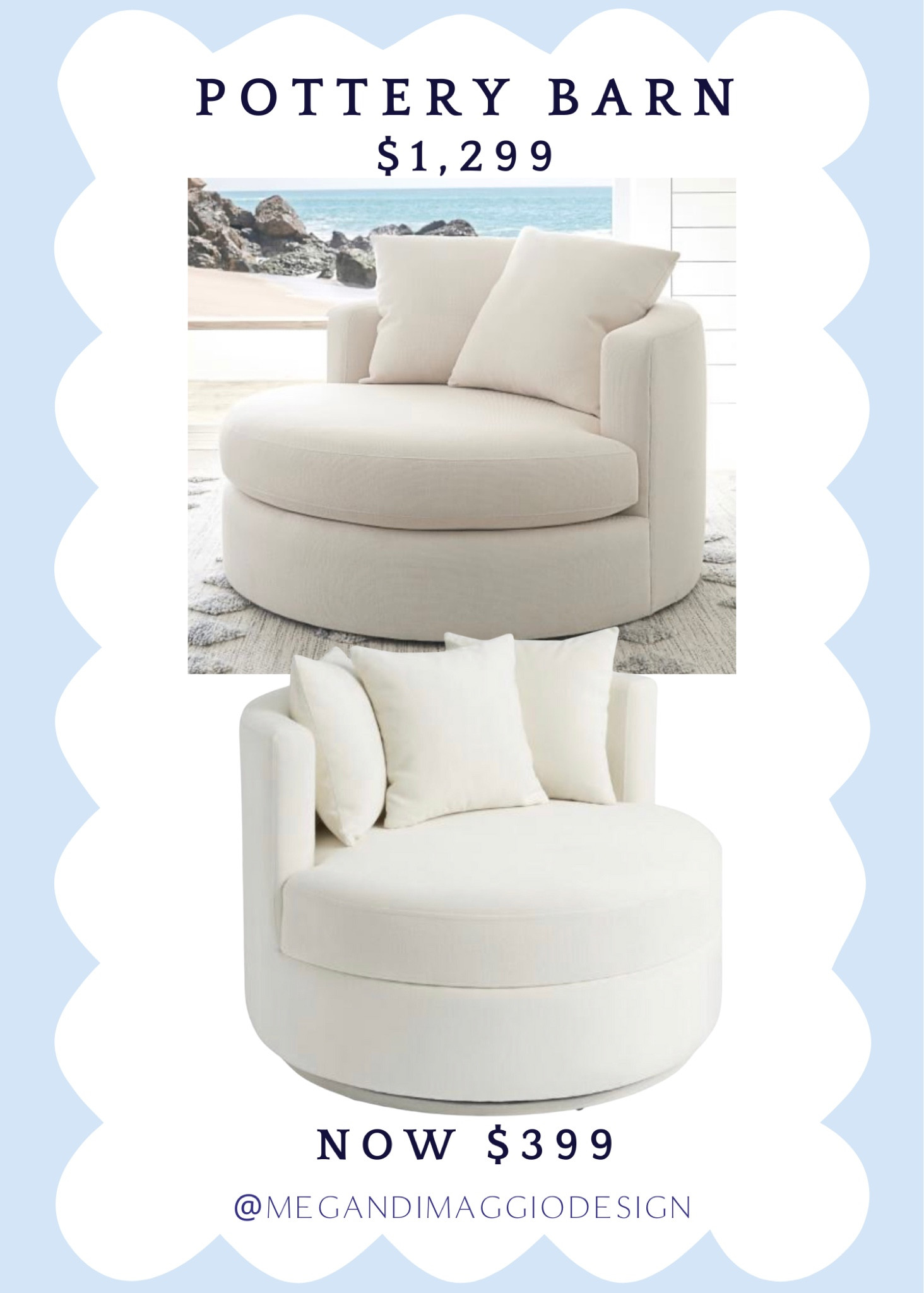Yay!! This Pottery Barn oversized Balboa swivel look for less is now on sale!! 👏🏻👏🏻👏🏻 snag it for under $400!! Love it for a family room, bedroom or kids room!! 🤍

#LTKHome #LTKFamily #LTKSaleAlert