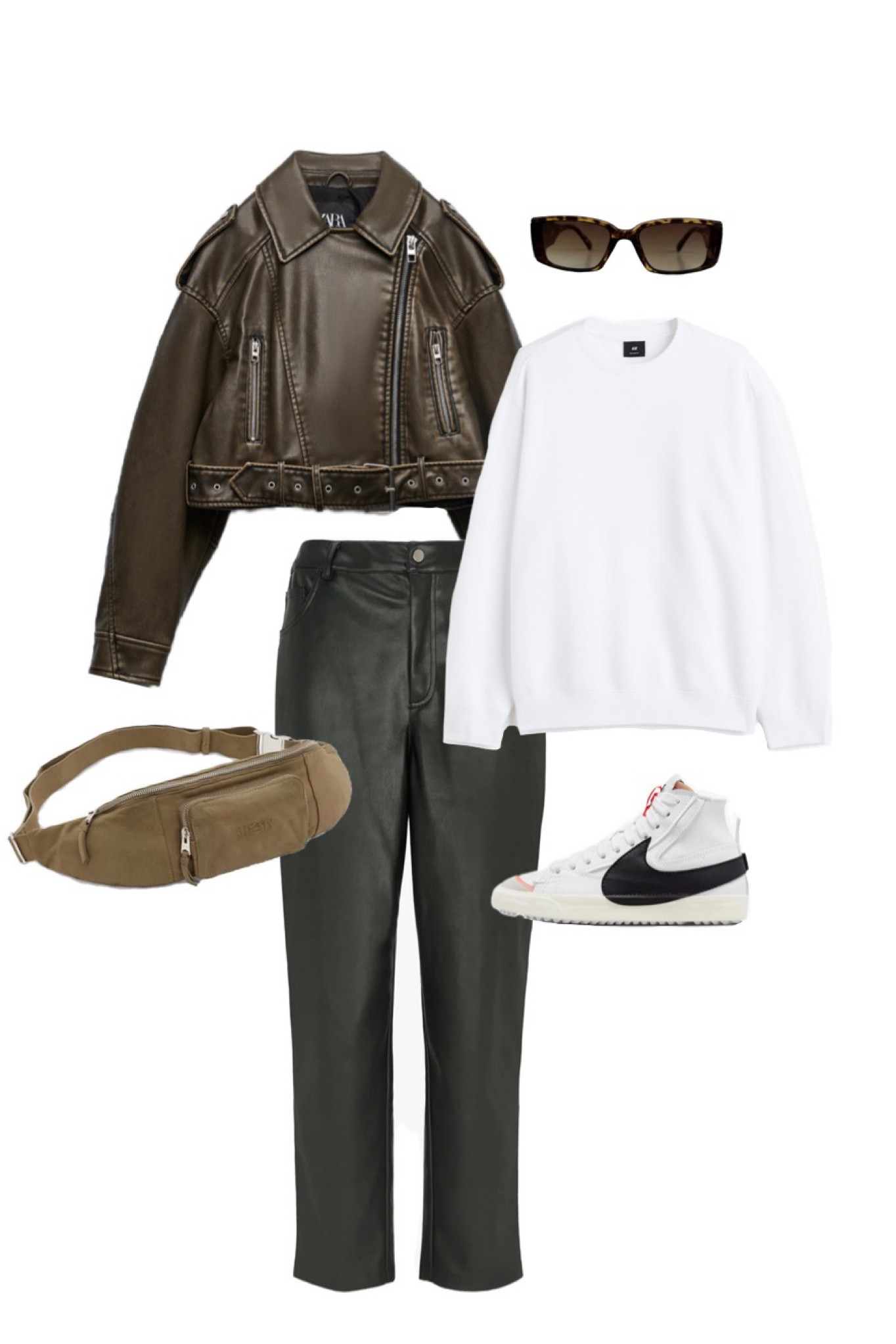 Winter fit, dressed up leather trousers with trainers 🖤

Size 8/10 

#LTKSeasonal #LTKstyletip #LTKFind